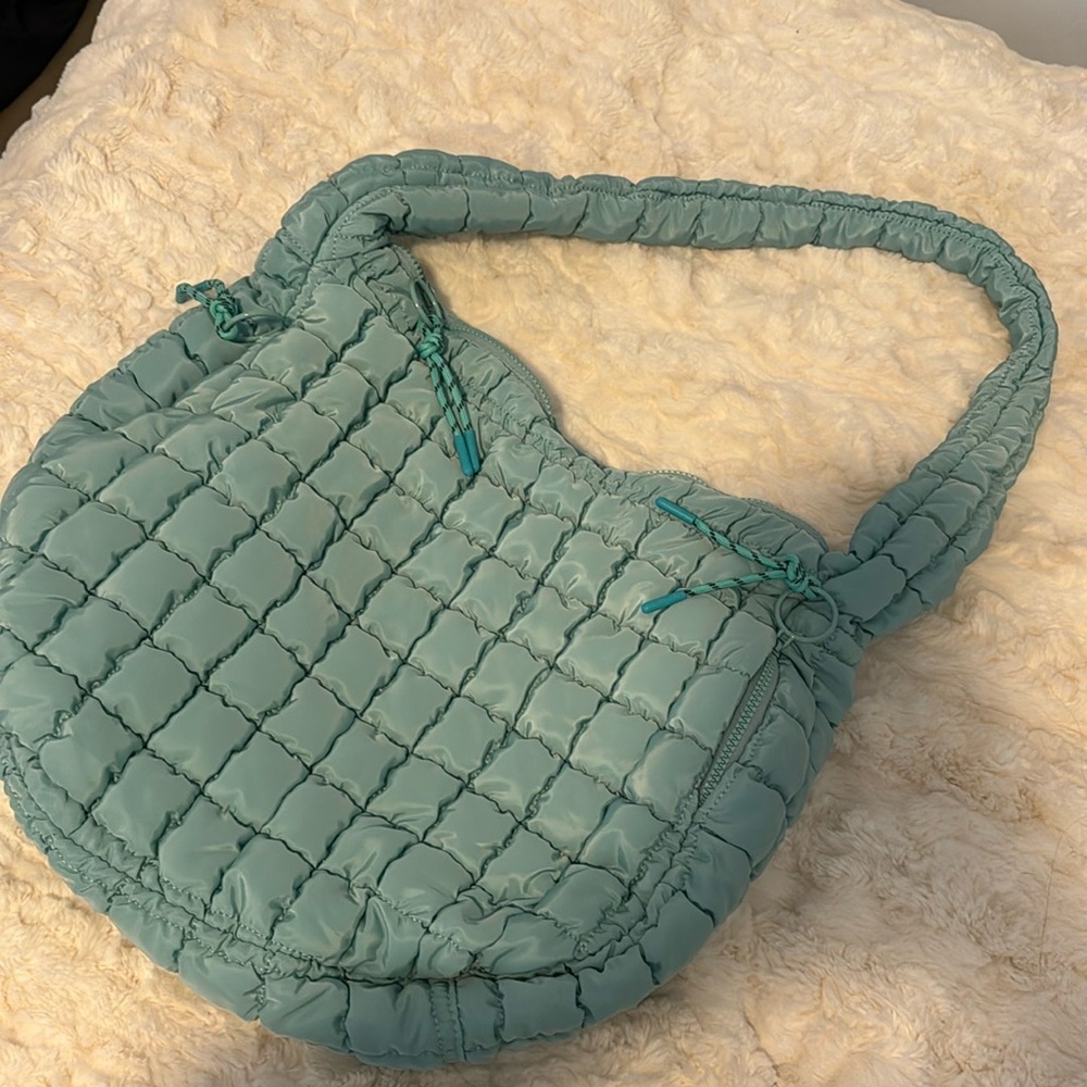 Quilted gym bag